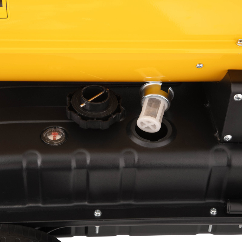 2E Теплова гармата дизель/гас, прямого нагріву, 30кВт, 380м кв, 750м куб/год, колеса, IPX4, жовтий (2E-DH30750)