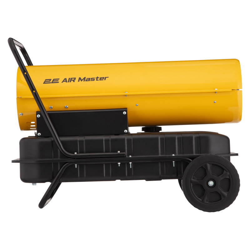 2E Теплова гармата дизель/гас, прямого нагріву, 30кВт, 380м кв, 750м куб/год, колеса, IPX4, жовтий (2E-DH30750)