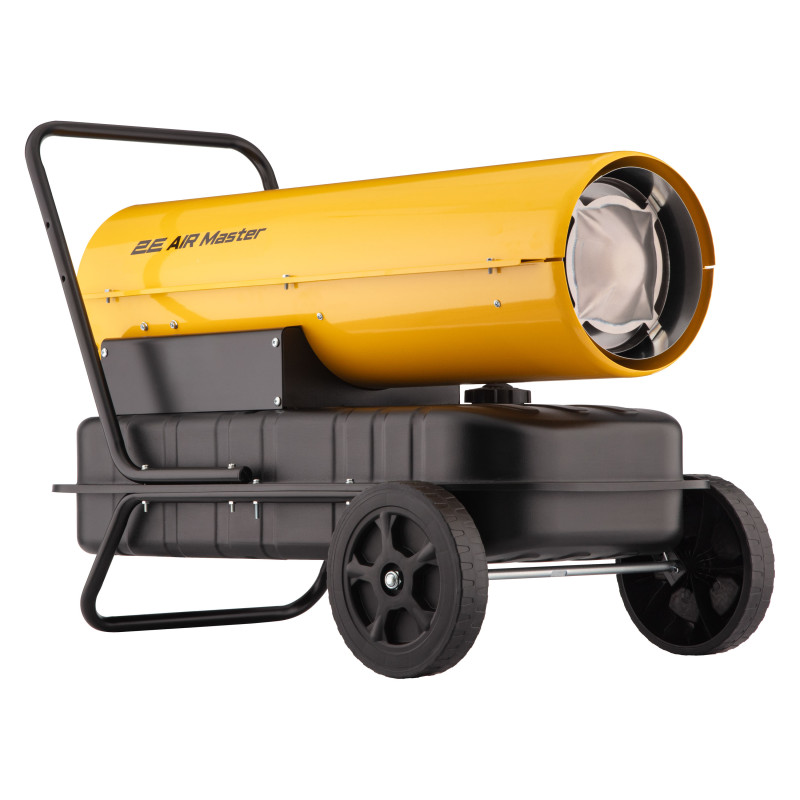 2E Теплова гармата дизель/гас, прямого нагріву, 30кВт, 380м кв, 750м куб/год, колеса, IPX4, жовтий (2E-DH30750)