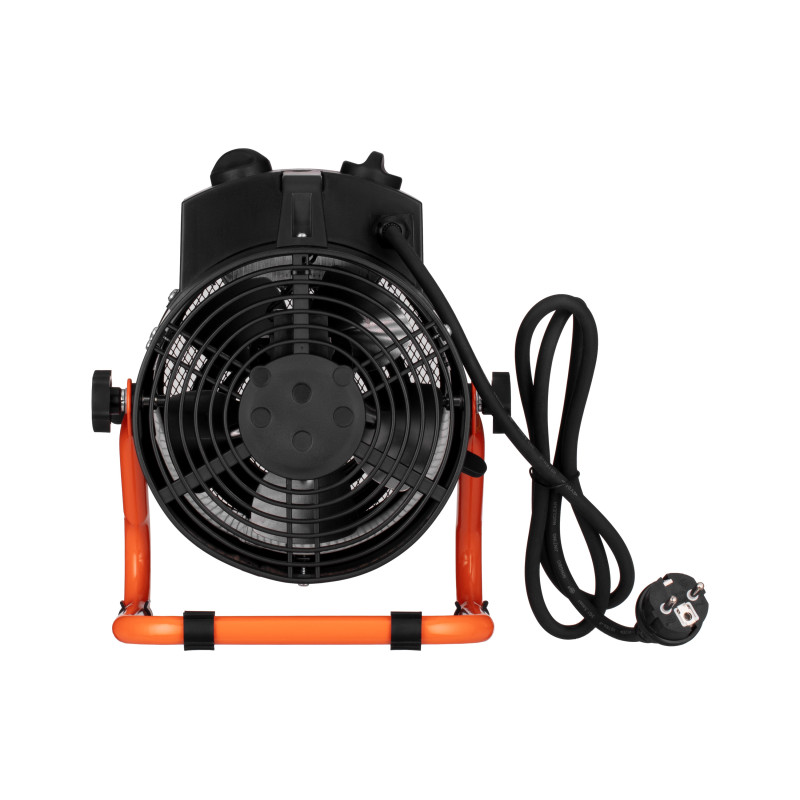 2E Теплова гармата електрична, 3кВт, 30м2, 286 м3/год, нагр.елемент - нерж.сталь, IPX4, чорний (2E-AHT3000)