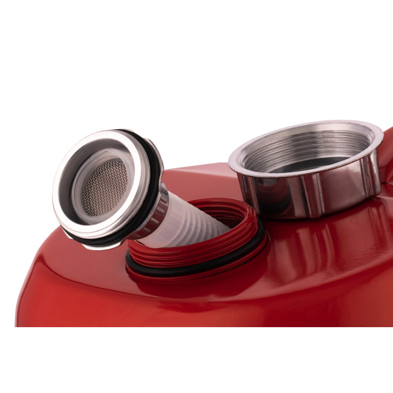 2E Каністра паливна горизонтальна 20л метал 0.8мм, 3.1кг, червоний (2E-JCM20H)