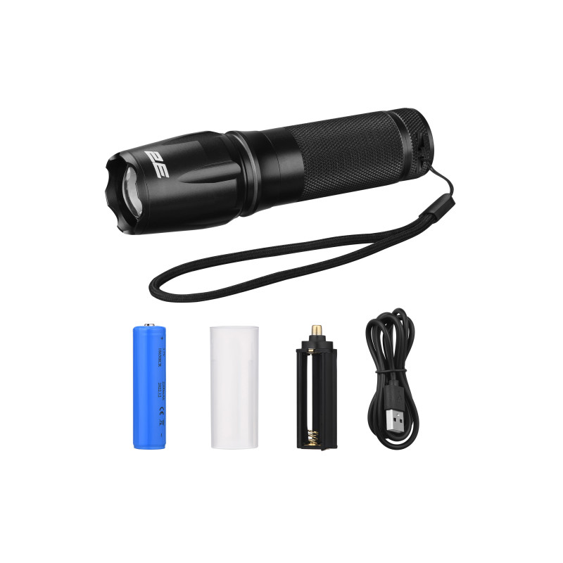 Ліхтар ручний на батарейках 2E FLBL3AAA AAAx3 300лм 5Вт 3 режими освітлення IP44 0.16кг (2E-FLBL3AAA)