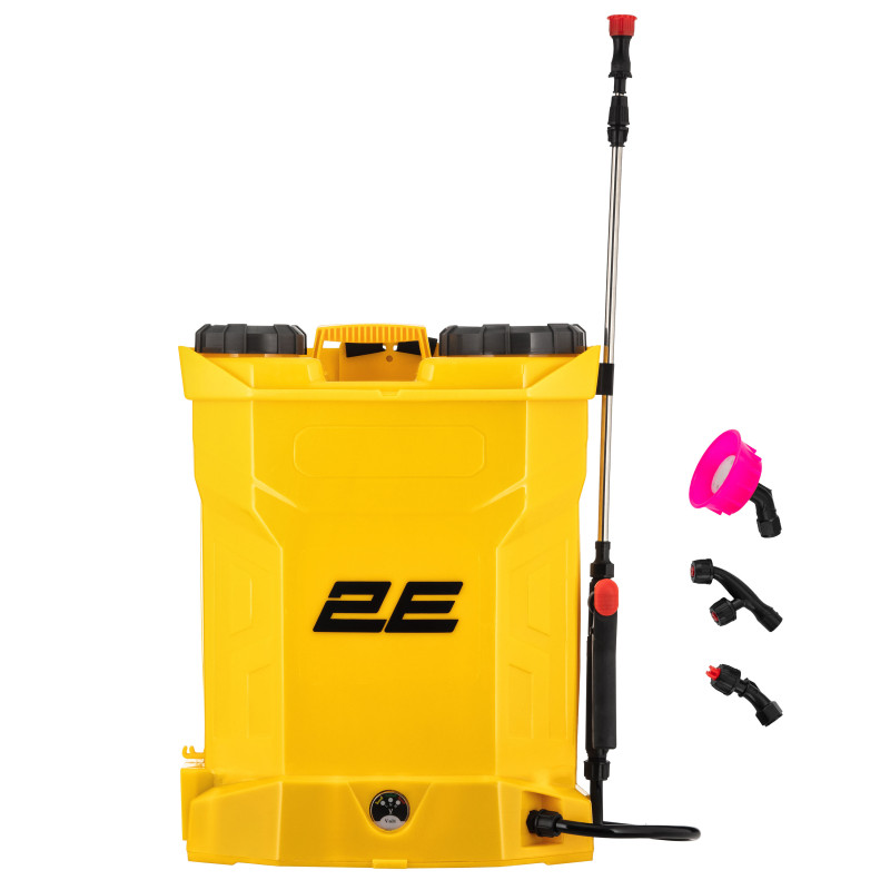 2E Обприскувач акумуляторний AquaSpray 18LR 18л 12В 1х8А·год 4.5бар 2.9л·хв 5кг вольтметр (2E-18LBS)