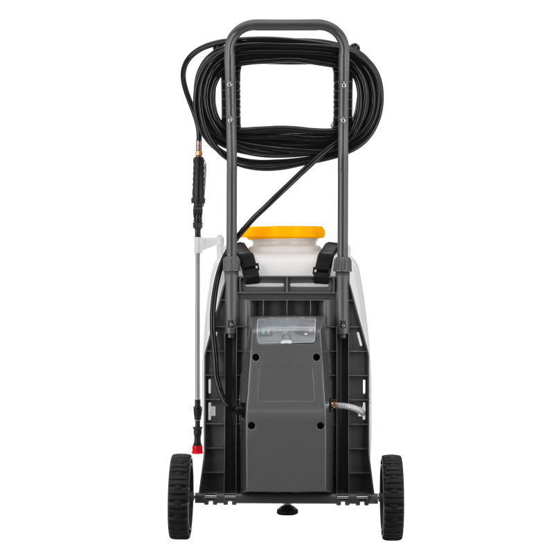 2E Обприскувач акумуляторний AquaSpray 40LR 40л 12В 1х12А·год 7бар 6л·хв 14.5кг вольтметр колеса шланг 15м (2E-40LWBS15)