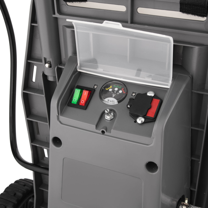 2E Обприскувач акумуляторний AquaSpray 40LR 40л 12В 1х12А·год 7бар 6л·хв 14.5кг вольтметр колеса шланг 15м (2E-40LWBS15)