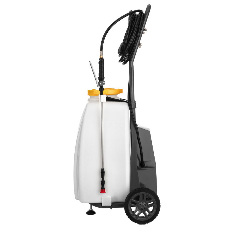 2E Обприскувач акумуляторний AquaSpray 40LR 40л 12В 1х12А·год 7бар 6л·хв 14.5кг вольтметр колеса шланг 15м (2E-40LWBS15)