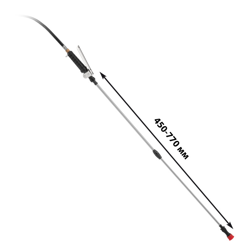 2E Обприскувач акумуляторний AquaSpray 40LR 40л 12В 1х12А·год 7бар 6л·хв 14.5кг вольтметр колеса шланг 15м (2E-40LWBS15)