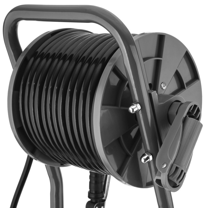 2E Обприскувач акумуляторний AquaSpray 40LRC 40л 12В 1х12А·год 7бар 6л·хв 16кг вольтметр колеса котушка шланг 30м (2E-40LWBS30)