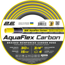 2E Шланг садовий AquaFlex Carbon 3/4" 30м 4 шари 20бар -10…+60°C (2E-GHE34GE30)