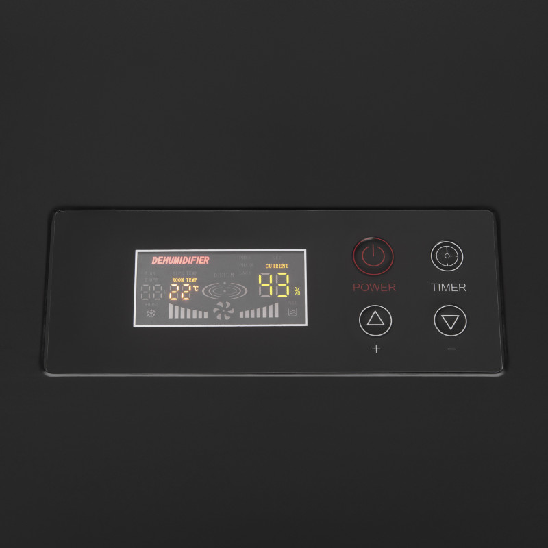 2E Осушувач повітря промисловий,1000Вт, 90л/добу, 250м кв, 500м куб/год, LCD дисплей, ел.управління, таймер, IP22 (2E-ID1000-90L)