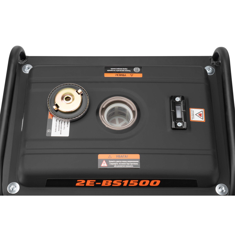 2E Генератор бензиновий 220В (1 фаза), 0.8/1кВт, ручний старт, 26.4кг (2E-BS1500)
