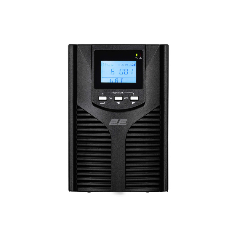 2E Джерело безперебійного живлення OD2000, 2000VA/1800W, LCD, USB, 3xSchuko (2E-OD2000)