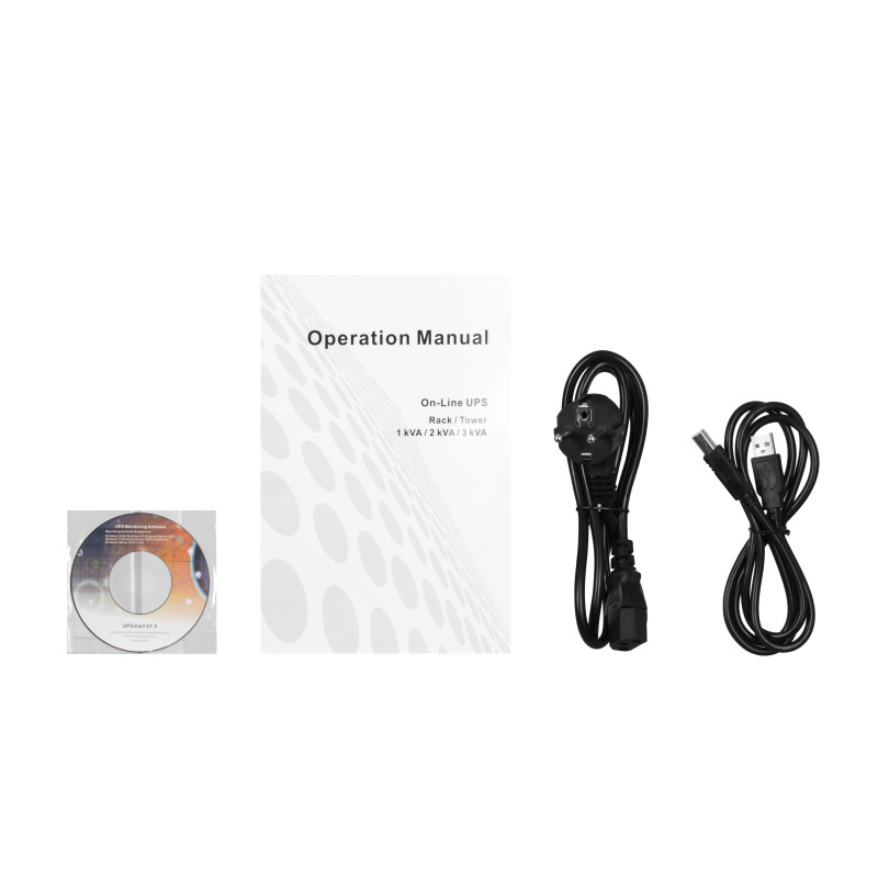 2E Джерело безперебійного живлення OD3000RT, 3000VA/2700W, RT2U, LCD, USB, 4xSchuko (2E-OD3000RT)