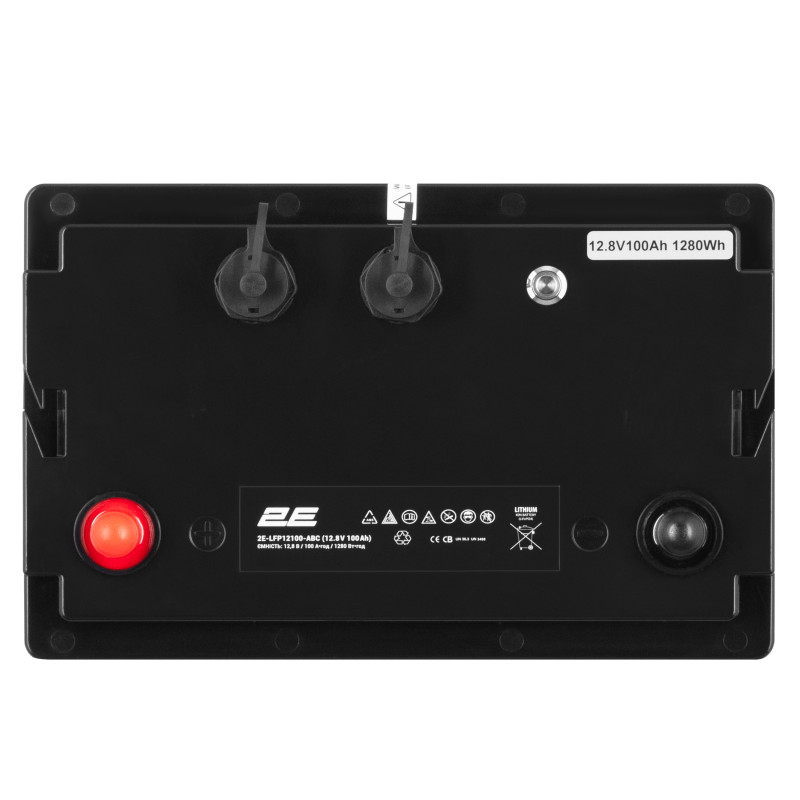 2E Акумуляторна батарея LFP12, 12В, 100А•год, ABC 4S (2E-LFP12100-ABC)