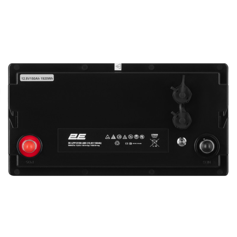 2E Акумуляторна батарея LFP12, 12В, 150А•год, ABC 4S (2E-LFP12150-ABC)