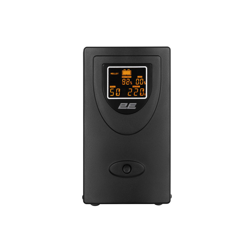 2E Джерело безперебійного живлення DD2000, 2000VA/1200W, LCD, USB, 2xSchuko (2E-DD2000)