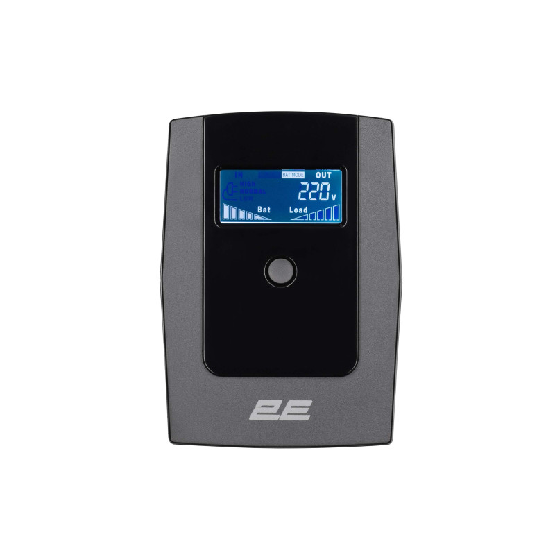 2E Джерело безперебійного живлення DD650, 650VA/360W, LCD, USB, 2xSchuko (2E-DD650)