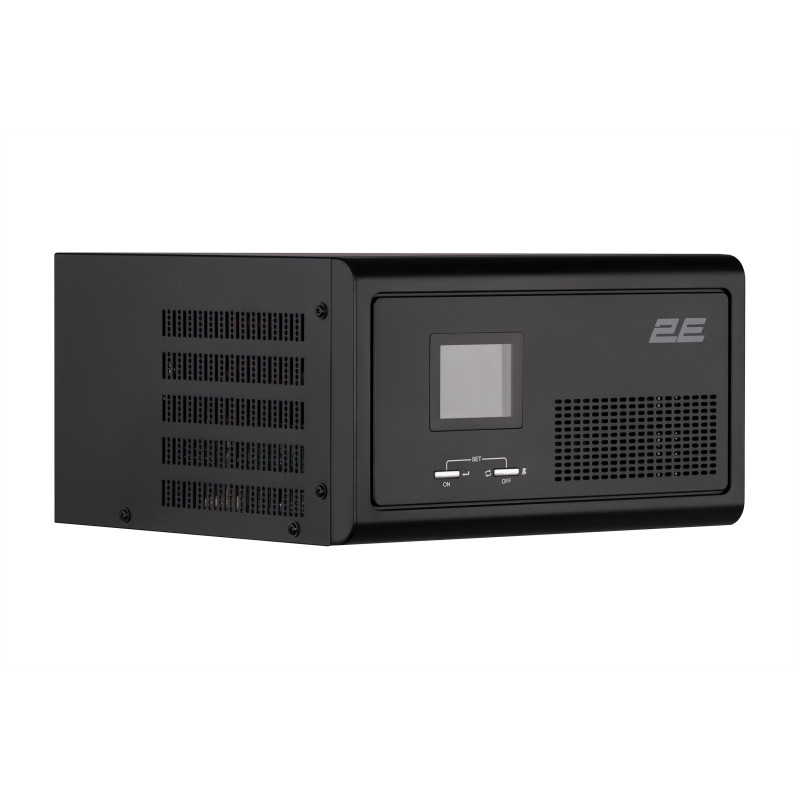 2E Інвертор HI600, 600W, 12V - 230V, LCD, AVR, 2xSchuko + DC output (2E-HI600)