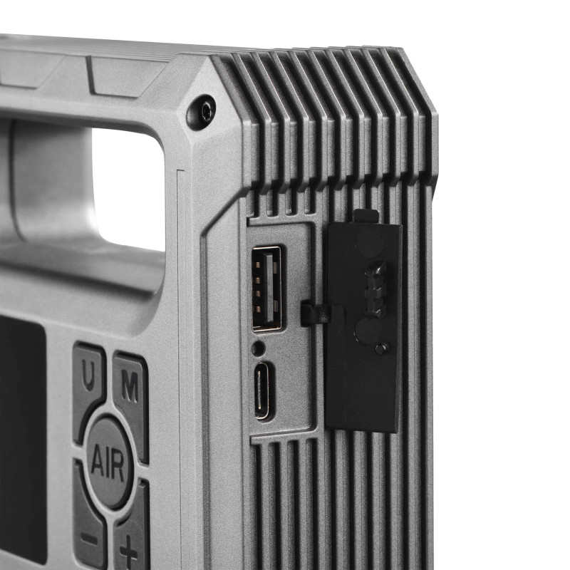 2E Пуско-зарядний пристрій Pitman з автомобільним компресором та ліхтарем, 10000мА·г/37Вт·г, 400А, 1xUSB/2.4A (2E-CJSPBPL-BK)