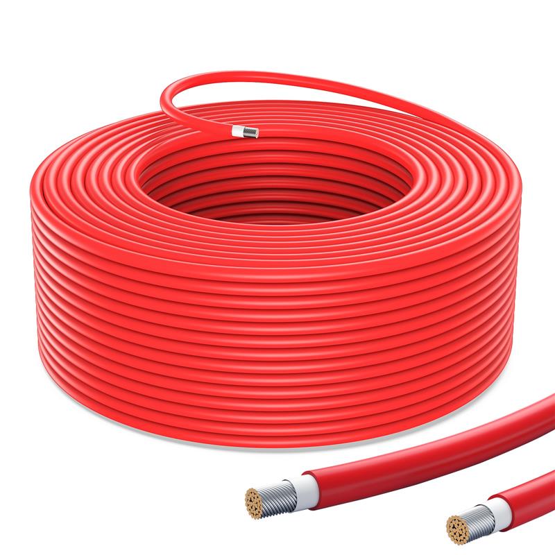 2E Кабель для сонячних панелей перетином 6 кв.мм 30,5 м Червоний (2E-ASP-SC-6MM2-R)