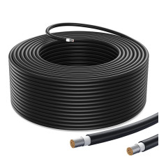 2E Кабель для сонячних панелей перетином 6 кв.мм 30,5 м Чорний (2E-ASP-SC-6MM2-B)