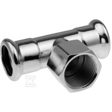 Трійник з внутрішнім різьбленням press 15x1/2"x15мм KAN-therm (1509258004)