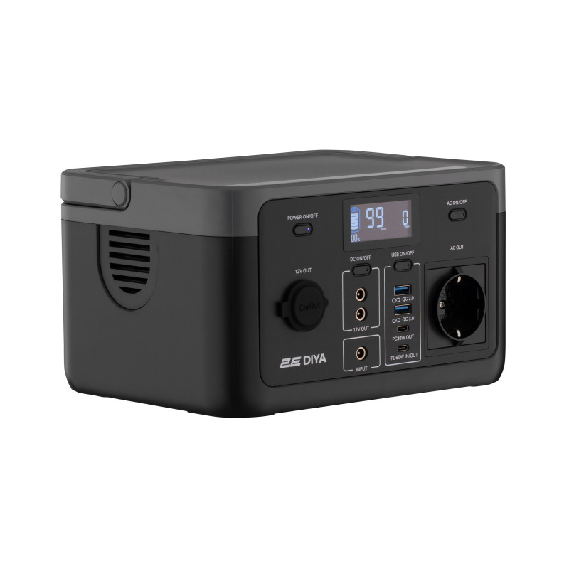 2E Акумулятор портативний літій-іонний, електростанція Diya, 300 Вт, 320 Вт/год, швидка зарядка (2E-PPS03032)