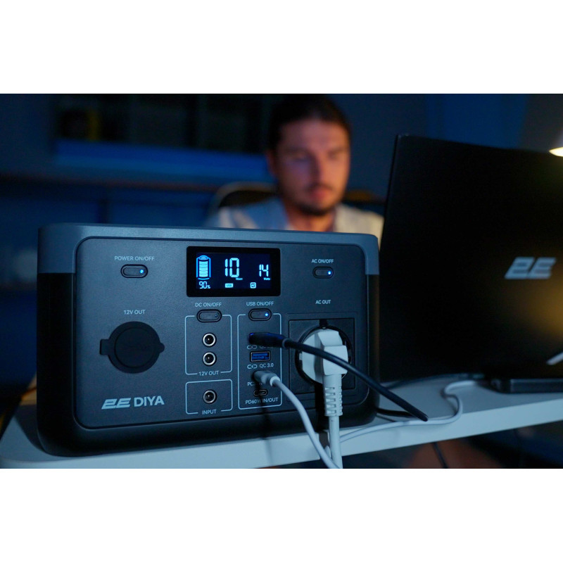 2E Акумулятор портативний літій-іонний, електростанція Diya, 300 Вт, 320 Вт/год, швидка зарядка (2E-PPS03032)