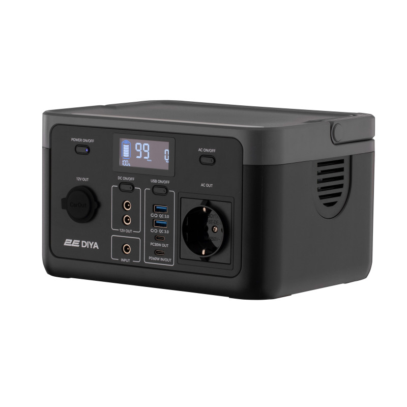 2E Акумулятор портативний літій-іонний, електростанція Diya, 300 Вт, 320 Вт/год, швидка зарядка (2E-PPS03032)