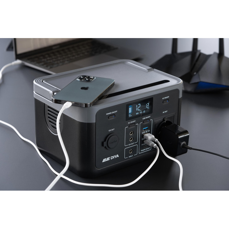2E Акумулятор портативний літій-іонний, електростанція Diya, 300 Вт, 320 Вт/год, швидка зарядка (2E-PPS03032)