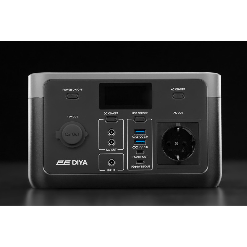 2E Акумулятор портативний літій-іонний, електростанція Diya, 300 Вт, 320 Вт/год, швидка зарядка (2E-PPS03032)
