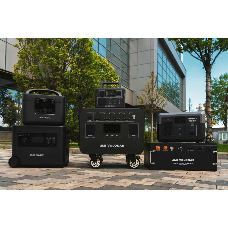 2E Портативна електростанція Syla, 1500 Вт, 1280 Вт/год, WiFi/BT, паралельне підключення, швидка зарядка (2E-PPS1512)