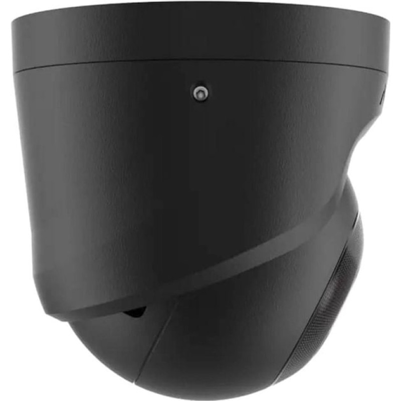 Ajax IP-Камера дротова TurretCam, 8мп, 4мм, Poe, True WDR, IP 65, ІЧ 35м, аудіо, кут огляду 75°до 85°, купольна, чорна (000039326)
