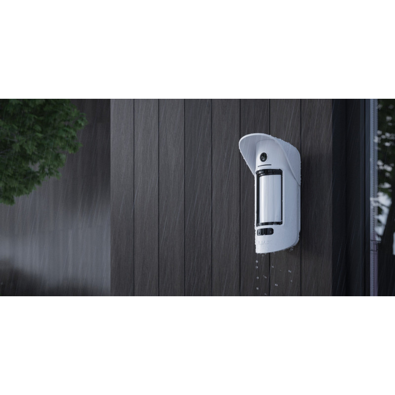 Ajax Бездротовий датчик руху з камерою та фото по запиту MotionCam Outdoor PhOD, Jeweller, білий (000027961)