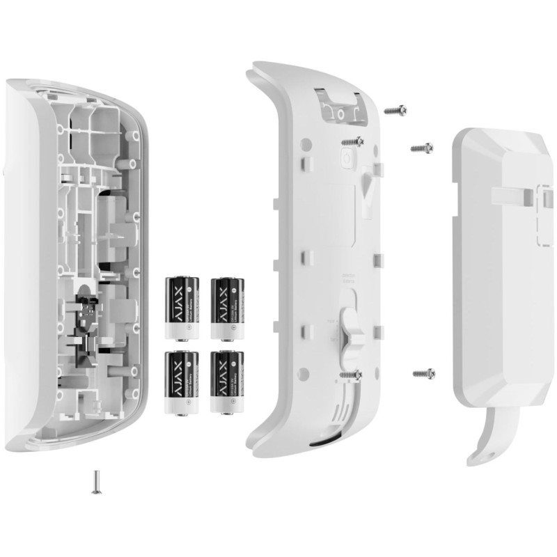 Ajax Бездротовий датчик руху з камерою та фото по запиту MotionCam Outdoor PhOD, Jeweller, білий (000027961)