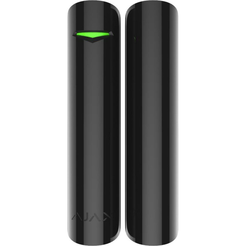 Ajax Датчик відкриття дверей/вікна з сенсором удару і нахилу DoorProtect Plus, Jeweller, чорний (000007230)