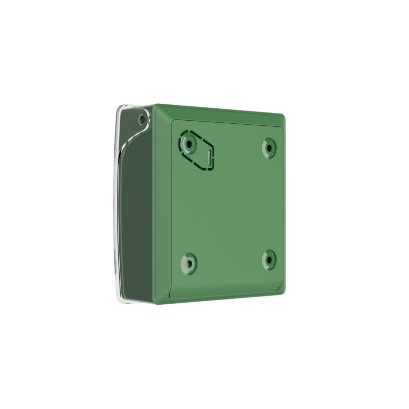 Ajax Бездротова настінна кнопка для активації пожежної тривоги вручну для житлових об'єктів Manual Call Point, jeweller, бездротовий, зелений (000044794)