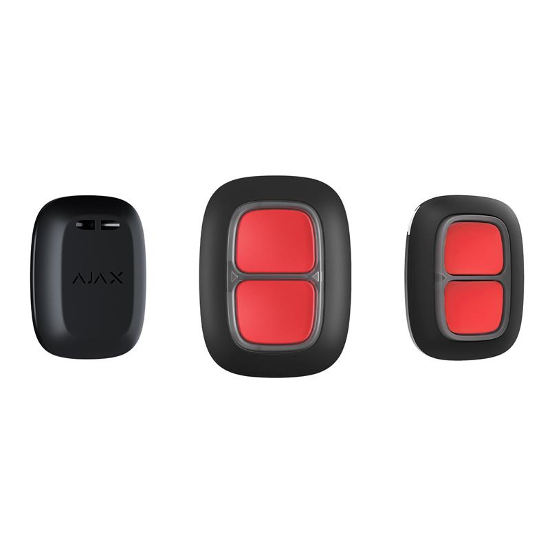 Ajax Бездротова кнопка DoubleButton чорна (000021053)