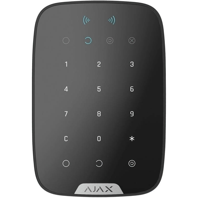 Ajax Бездротова сенсорна клавіатура Keypad Plus чорна (000023069)
