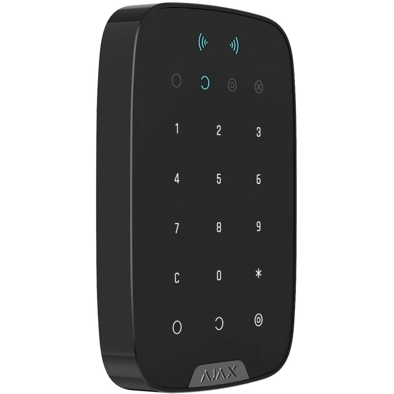 Ajax Бездротова сенсорна клавіатура Keypad Plus чорна (000023069)