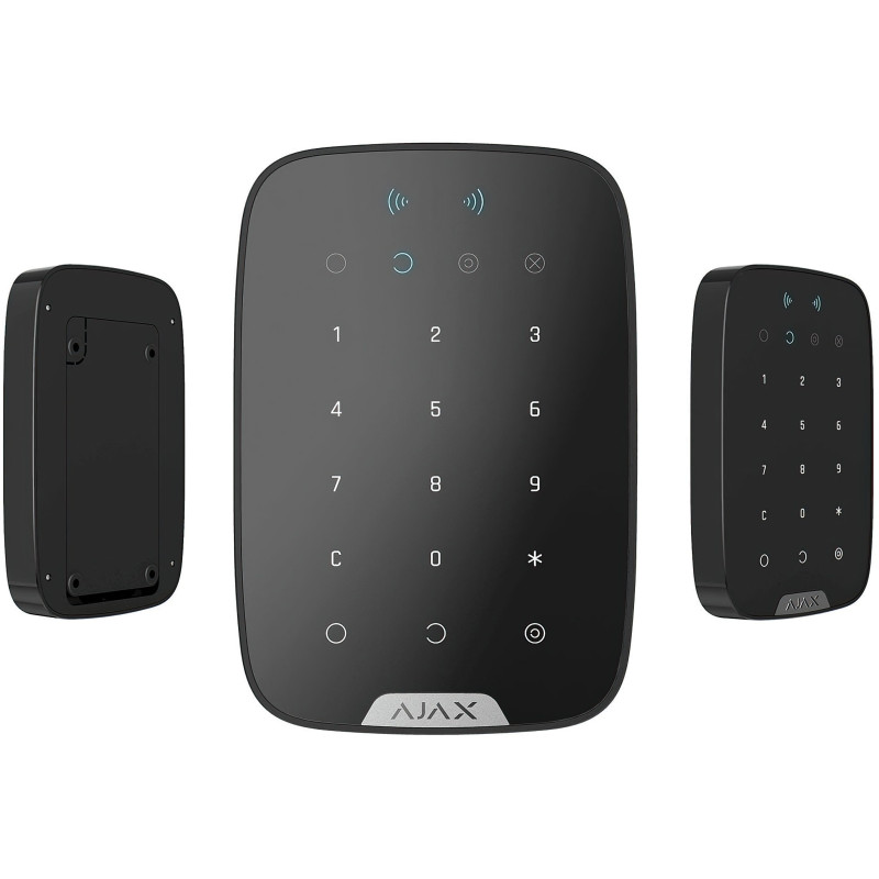 Ajax Бездротова сенсорна клавіатура Keypad Plus чорна (000023069)