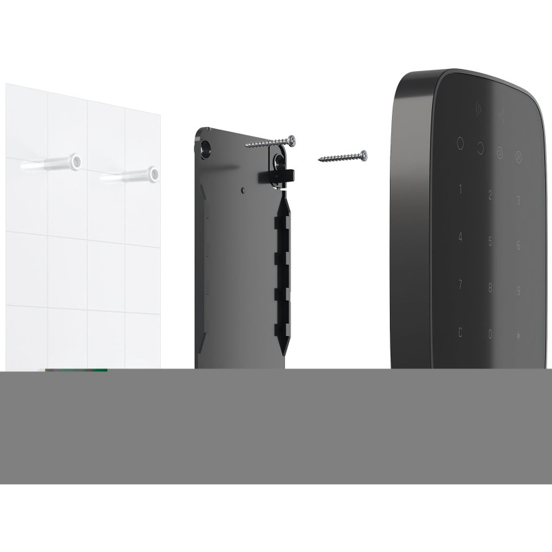 Ajax Бездротова сенсорна клавіатура Keypad Plus чорна (000023069)