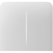 Ajax Кнопка бічна для двоклавішного вертикального вимикача прохідного типу SideButton Vertical 2-gang for LightSwitch, Jeweler, бездротовий, білий (000046494)