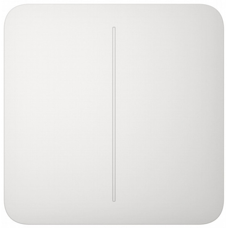 Ajax Кнопка для двоклавішного вимикача SoloButton 2-gang for LightSwitch, Jeweler, бездротовий, білий (000029791)