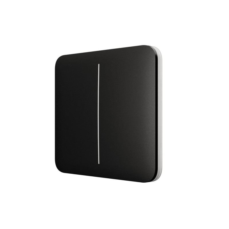 Ajax Кнопка для двоклавішного вимикача SoloButton 2-gang for LightSwitch, Jeweler, бездротовий, чорний (000029797)