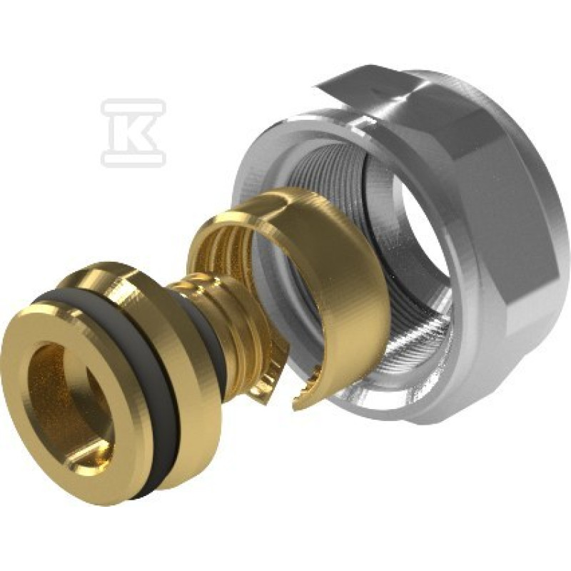 KAN-therm З'єднувач латунний конусний з внутрішнім різьбленням UltraLine - 14 G3/4" (2510271002)