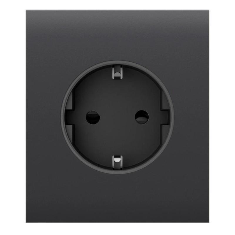 Ajax Центральна панель для вбудованої розетки CenterCover for Outlet Basic, graphite (000046696)