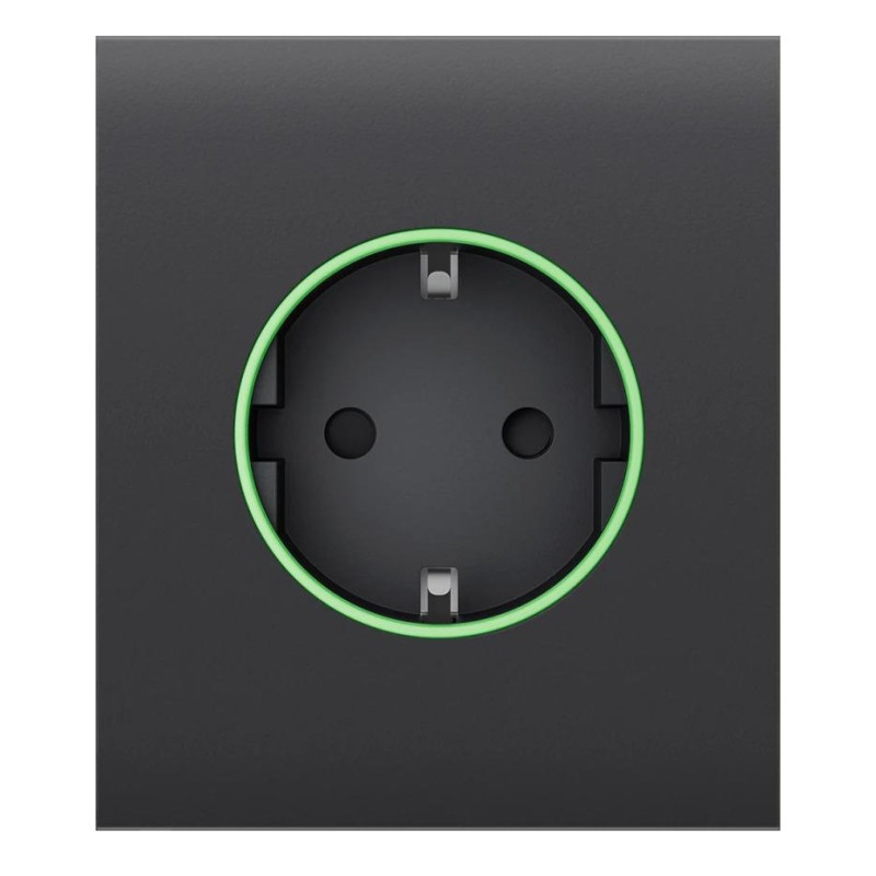 Ajax Центральна панель для вбудованої розетки CenterCover for Outlet smart, Jeweler, бездротова, graphite (000038788)
