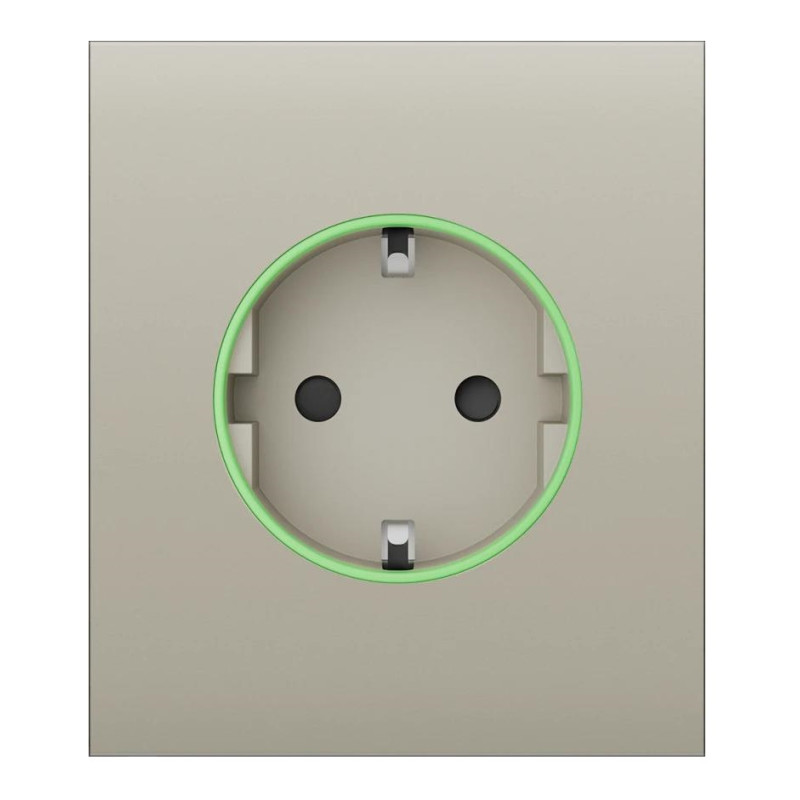 Ajax Центральна панель для вбудованої розетки CenterCover for Outlet smart, Jeweler, бездротова, ivory (000038794)