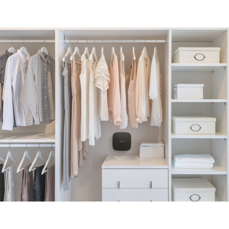 Ajax Інтелектуальна охоронна централь Hub 2 Plus, gsm, ethernet, wi-fi, jeweller, бездротова, чорний (000018790)